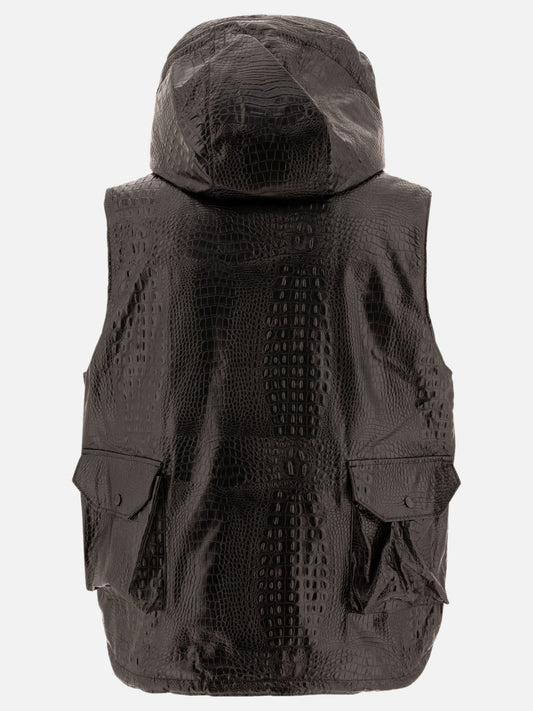 Giacche smanicate Solid colour Nero - Engineered Garments Uomo | PLP | VIETTI Online Store | 2