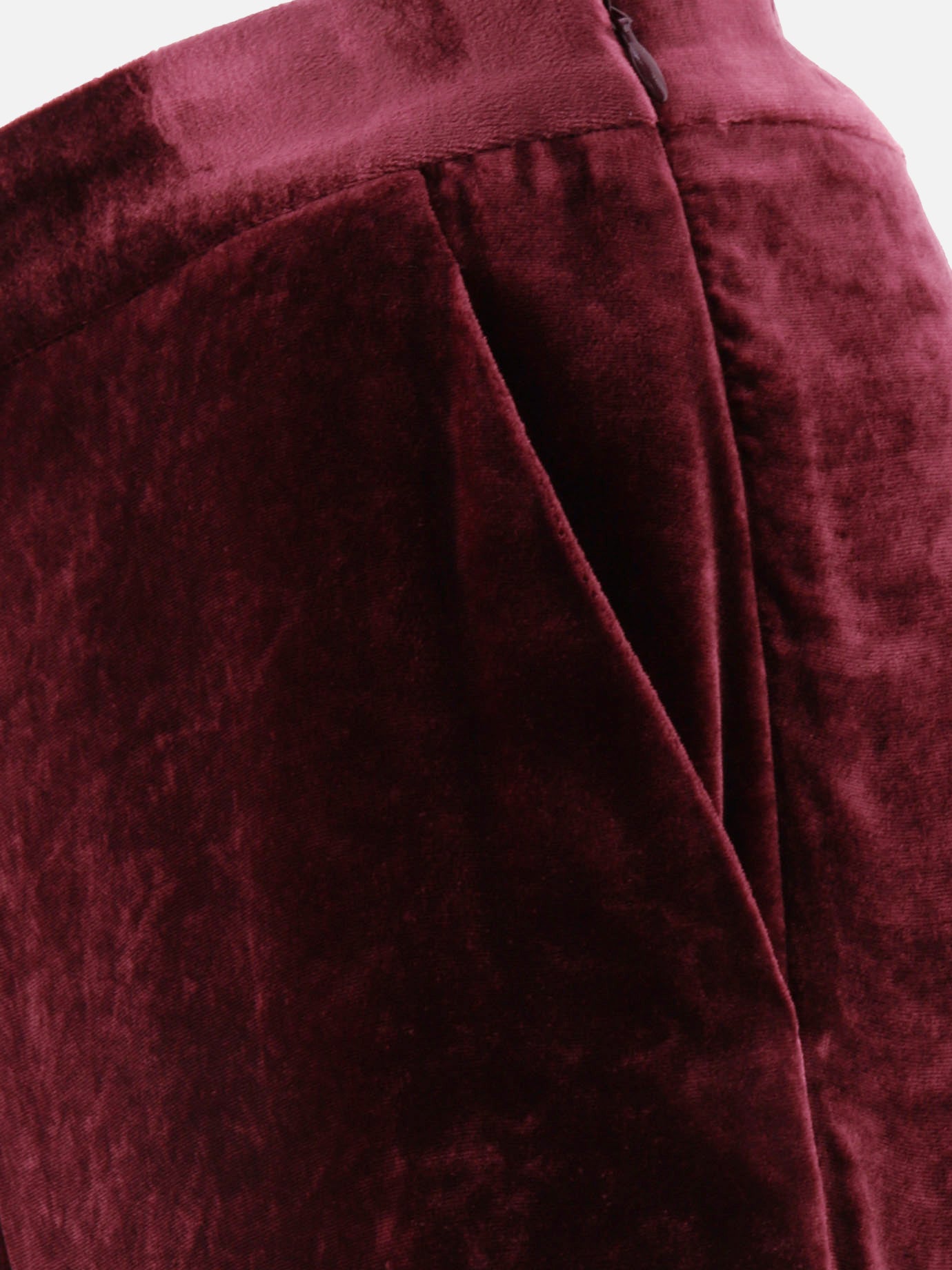 Leisure trousers Solid colour Bordeaux - Etro Women | PDP | VIETTI Online Store | Zoom-Modal_4