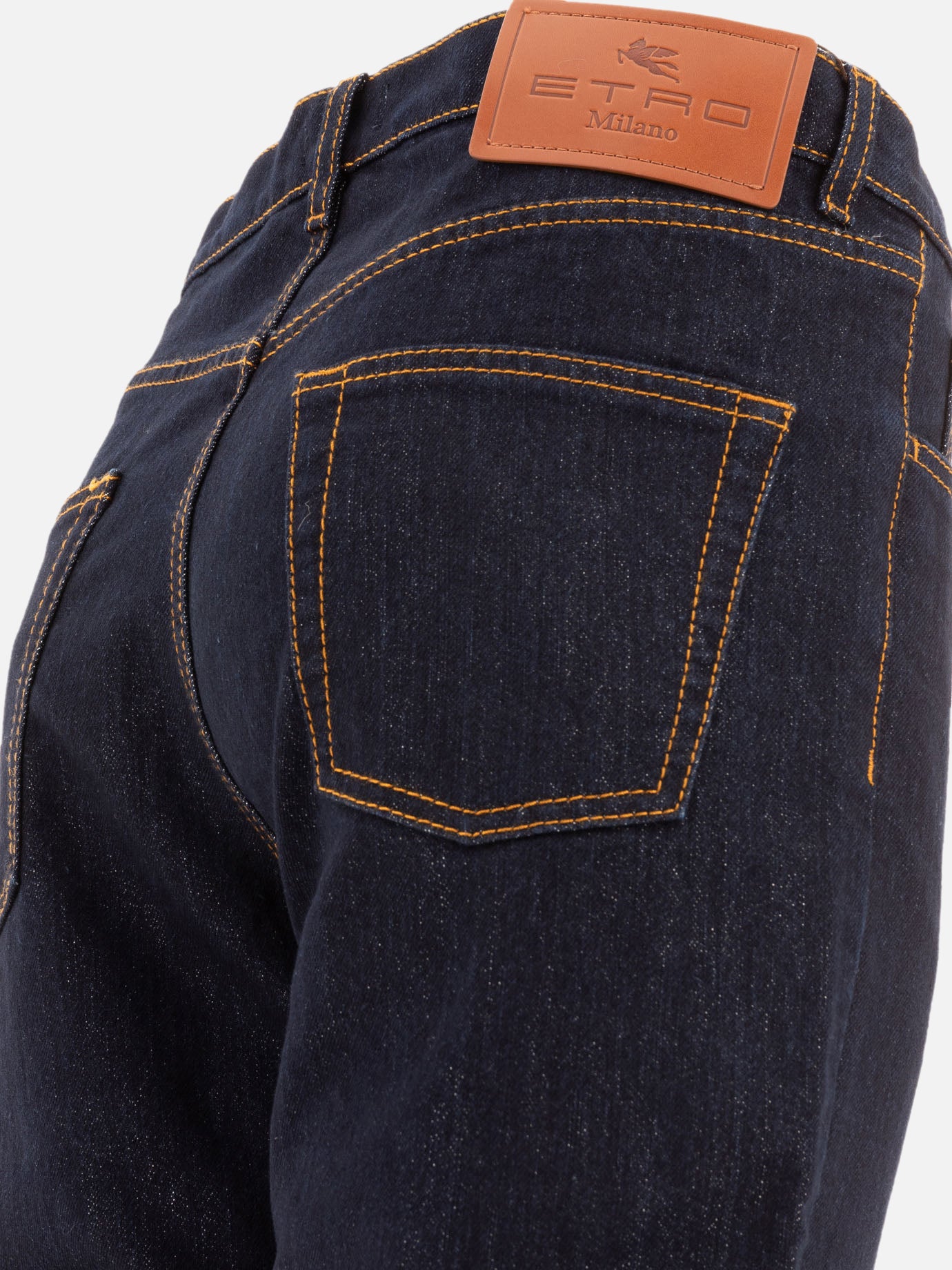 Straight-leg jeans Solid colour Blue - Etro Women | PDP | VIETTI Online Store | Zoom-Modal_4