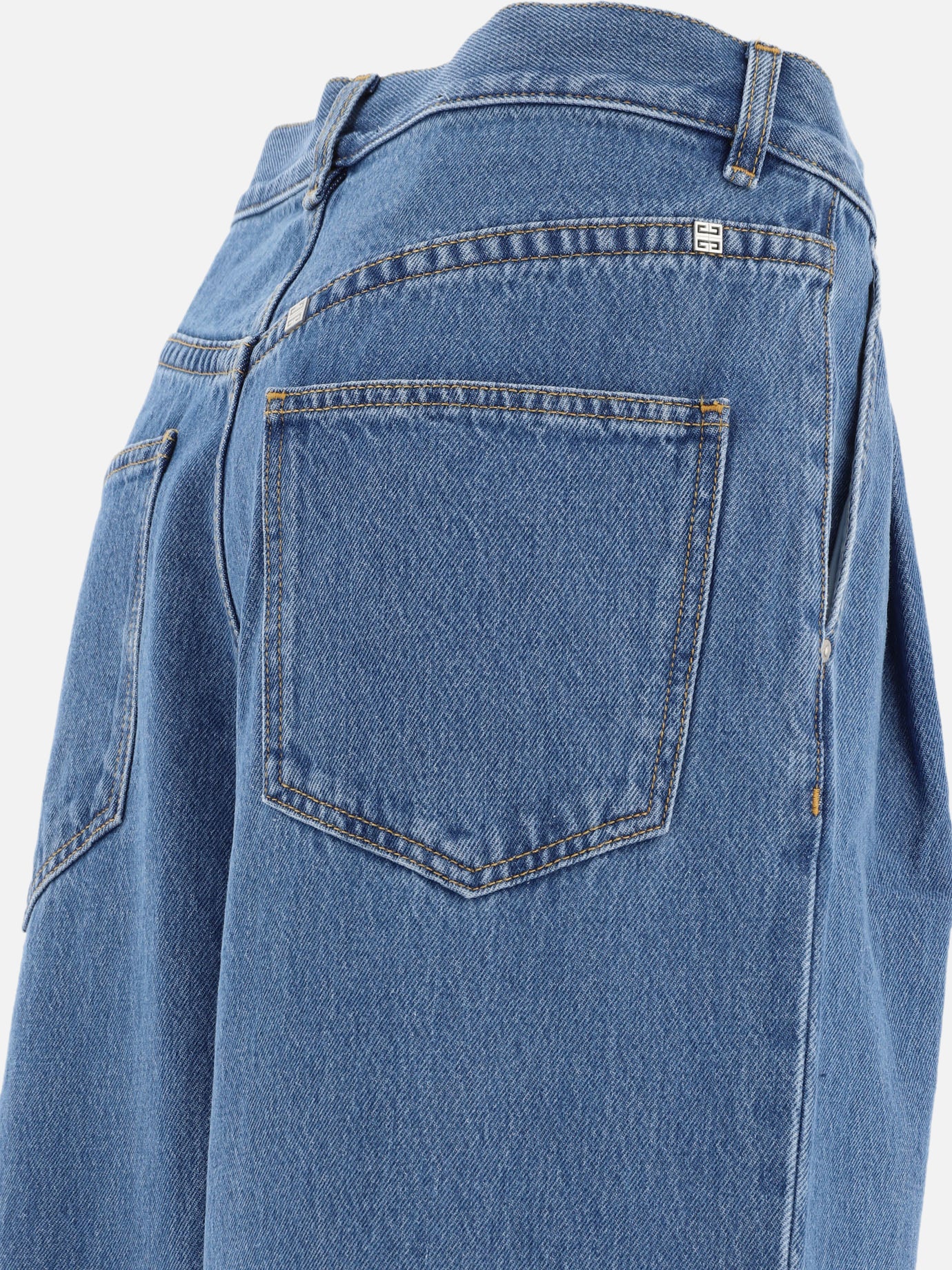 Wide-leg jeans Solid colour Light blue - Givenchy Women | PDP | VIETTI Online Store | Zoom-Modal_4