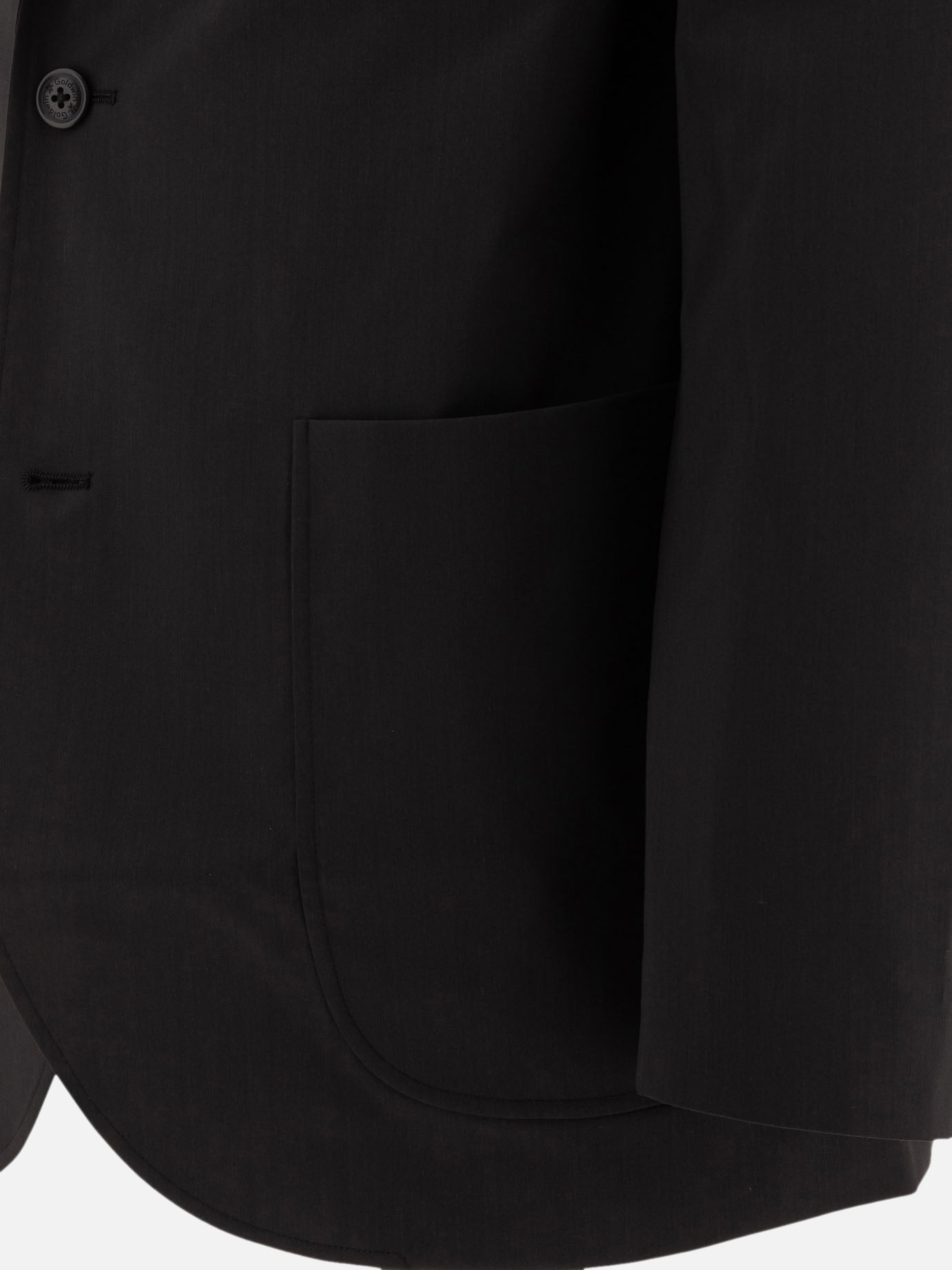 Goldwin "Wool Blend Twill 2B" blazer Black - VIETTI