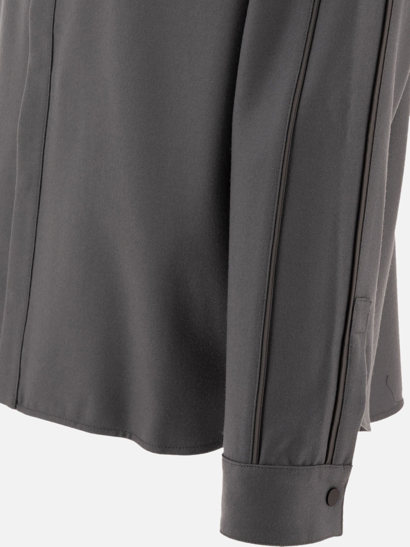 Overshirt jackets Solid colour Grey - Gr10K Men | PDP | VIETTI Online Store | Zoom-Modal_4