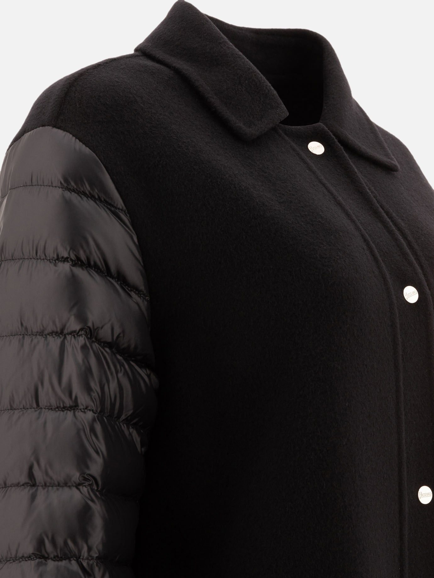 Down coats Solid colour Black - Herno Women | PDP | VIETTI Online Store | Zoom-Modal_4