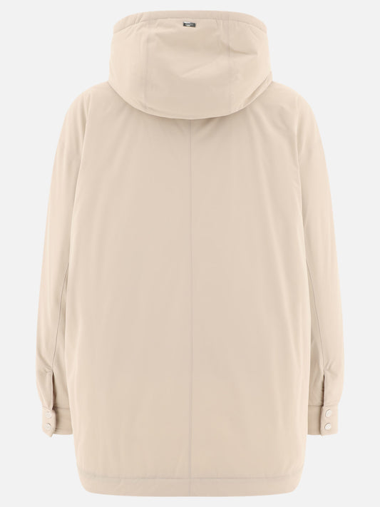 Down coats Solid colour Beige - Herno Women | PLP | VIETTI Online Store | 2