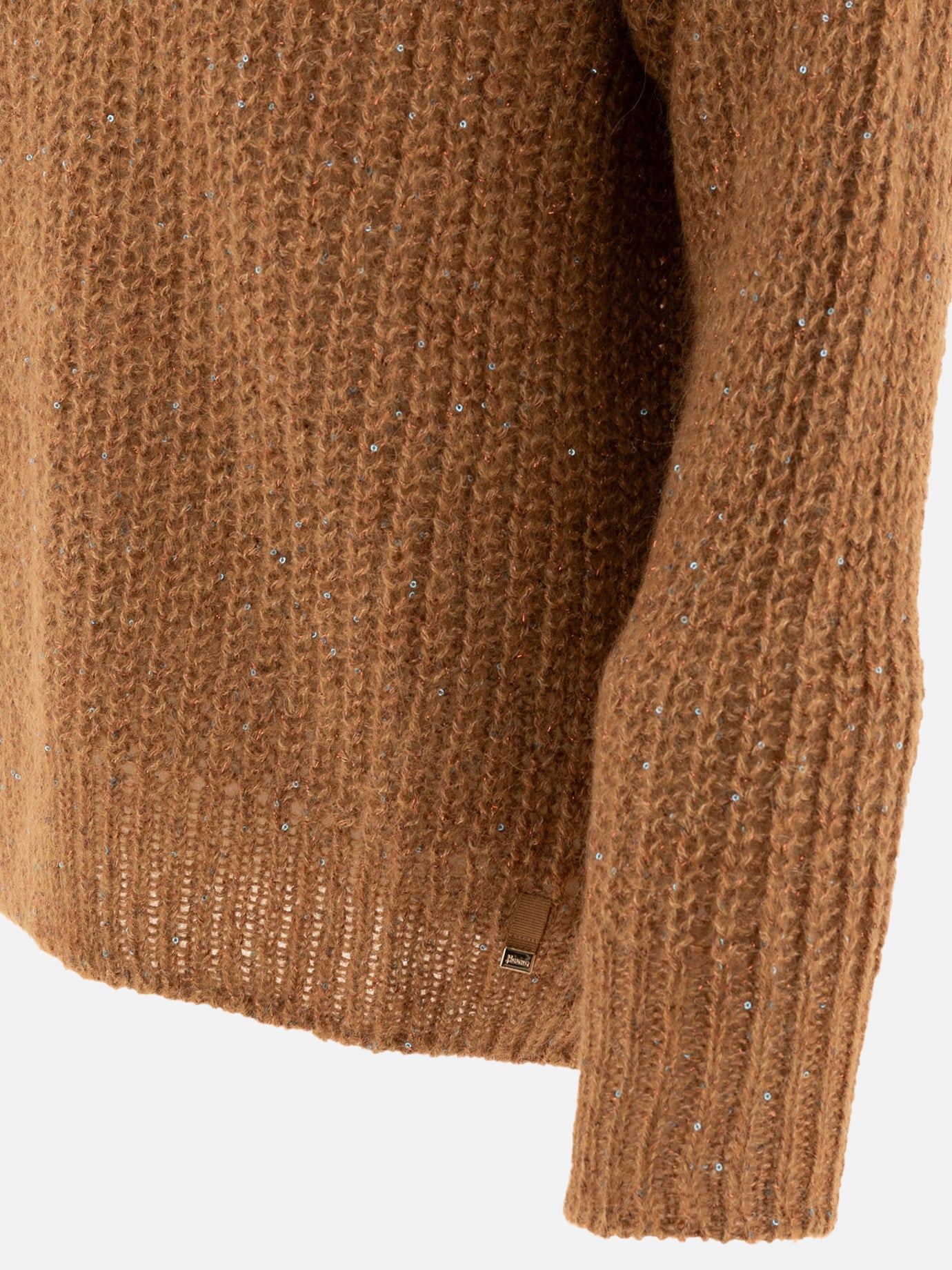 V neck sweaters Solid colour Brown - Herno Women | PDP | VIETTI Online Store | Zoom-Modal_4