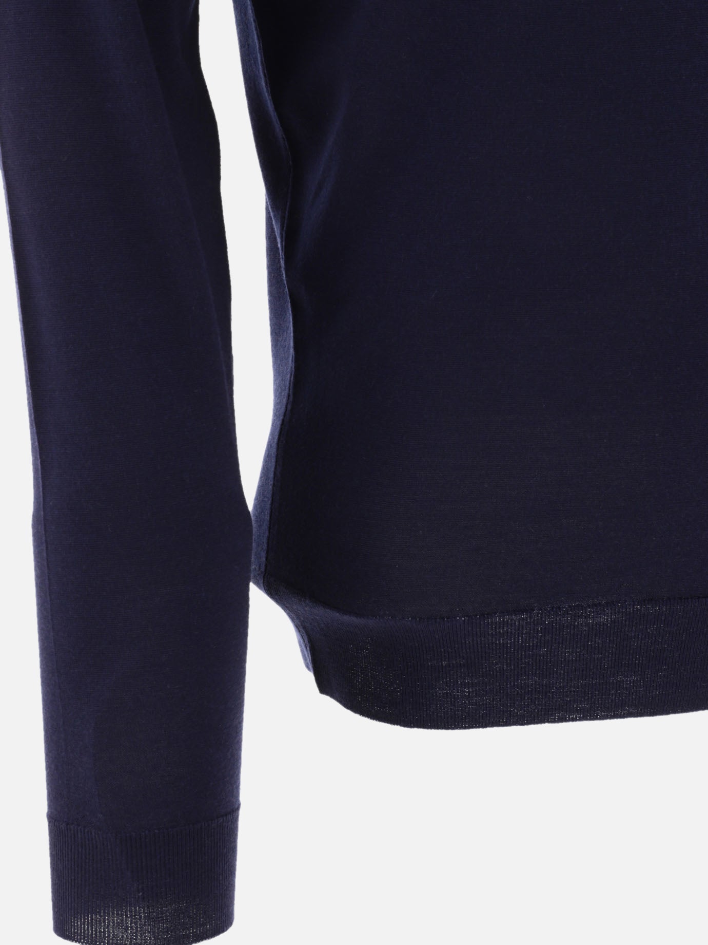 Polo shirts with buttons Solid colour Blue - John Smedley Men | PDP | VIETTI Online Store | Zoom-Modal_4