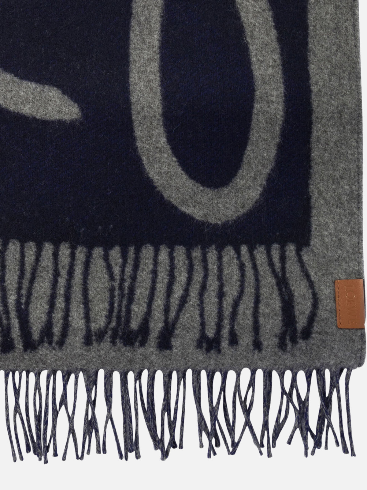 Loewe Wool and cashmere scarf Grey