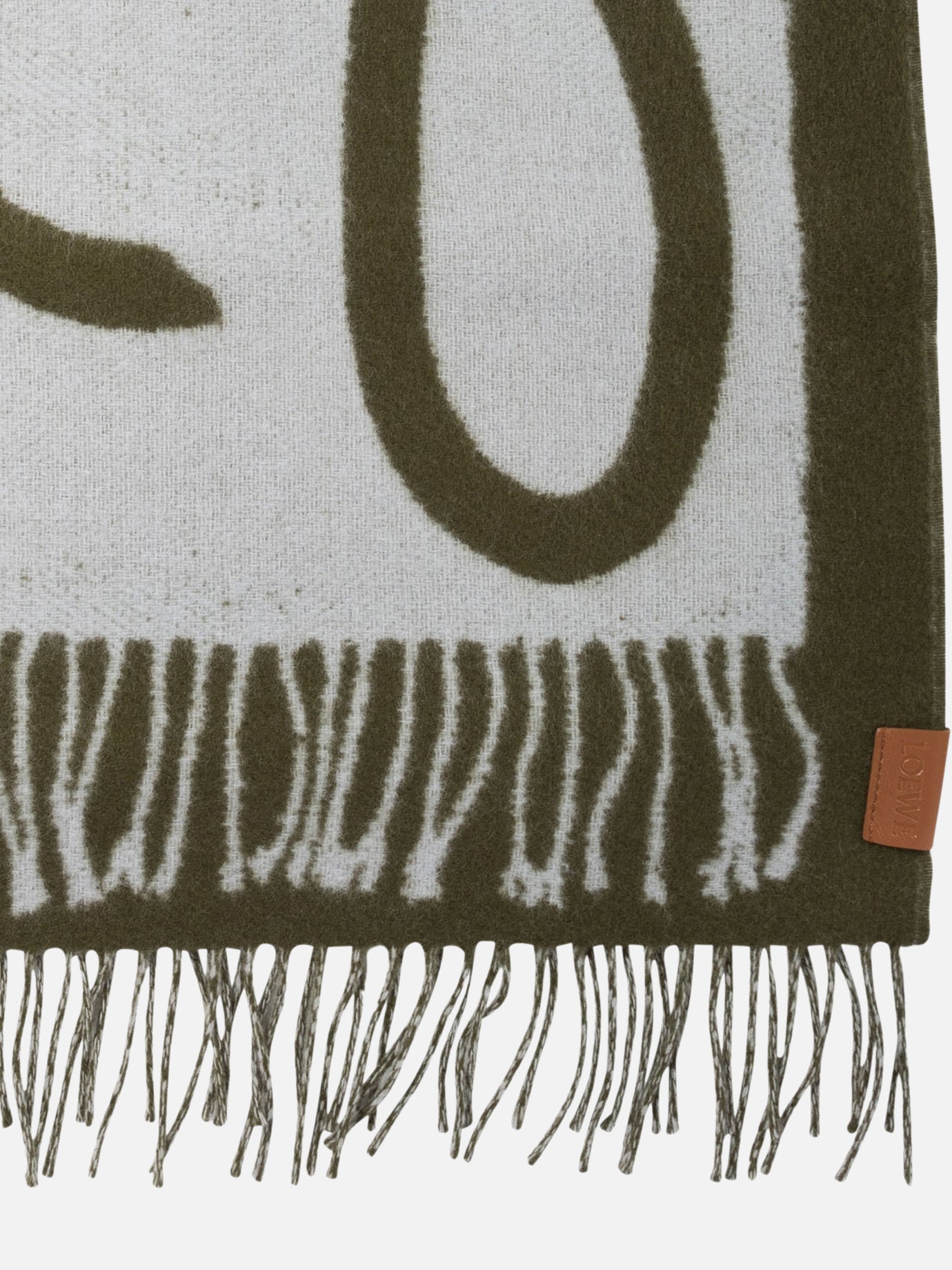 Fringed scarves 90% wool 10% cashmere Light blue - Loewe Men | PDP | VIETTI Online Store | Zoom-Modal_2
