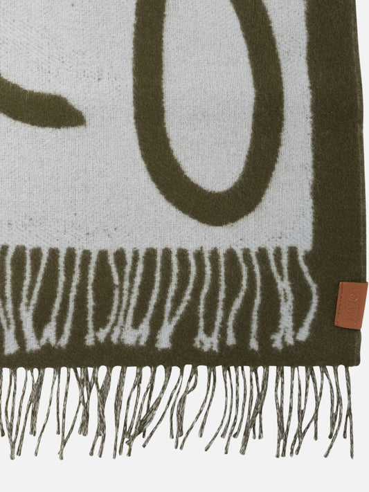 Fringed scarves 90% wool 10% cashmere Light blue - Loewe Men | PLP | VIETTI Online Store | 2