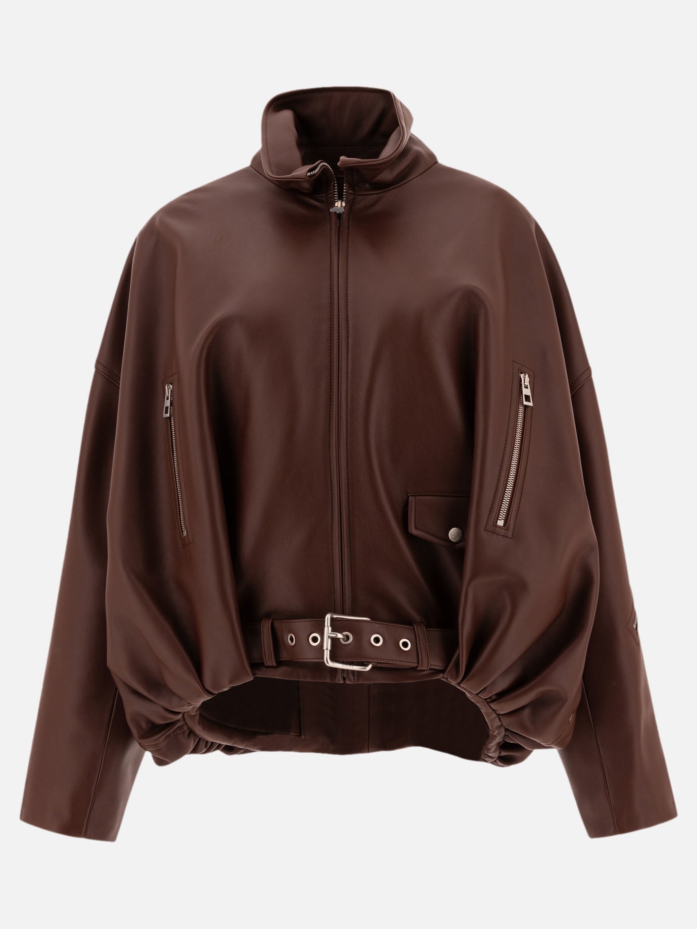 Loewe Balloon jacket in nappa lambskin Brown Women VIETTI