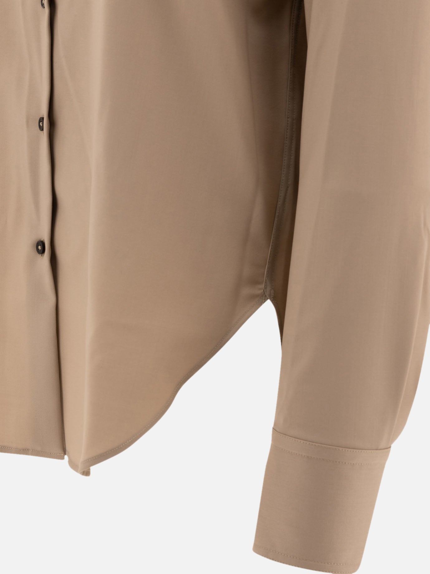 Casual shirts Solid colour Beige - Loulou Studio Women | PDP | VIETTI Online Store | Zoom-Modal_4