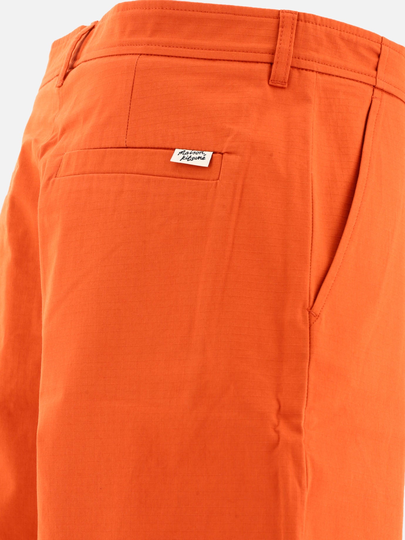 Formal shorts Solid colour Orange - Maison Kitsuné Men | PDP | VIETTI Online Store | Zoom-Modal_4