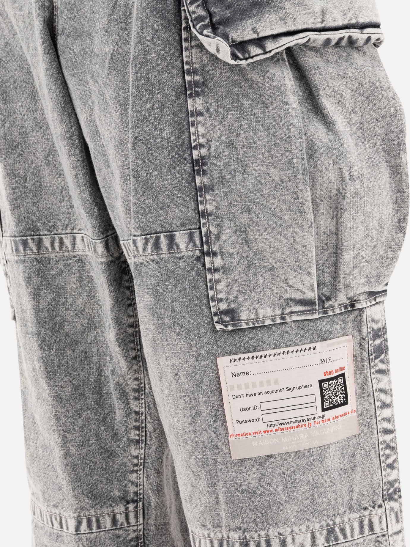Wide-leg jeans Solid colour Grey - Maison Mihara Yasuhiro Men | PDP | VIETTI Online Store | Zoom-Modal_4