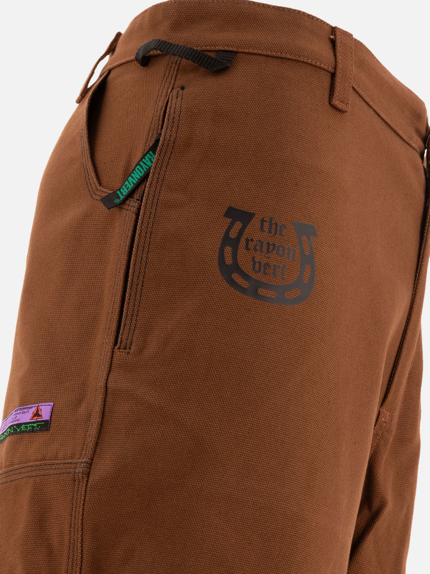 Work pants Solid colour Brown - Rayon Vert Men | PDP | VIETTI Online Store | Zoom-Modal_4