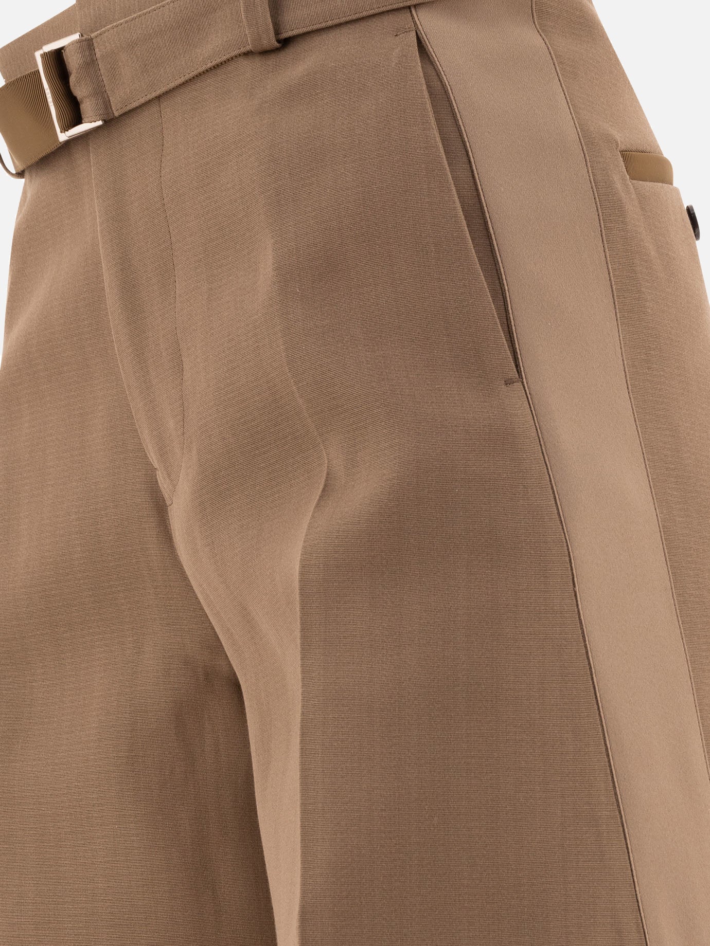 Tailored trousers Solid colour Beige - Sacai Women | PDP | VIETTI Online Store | Zoom-Modal_4