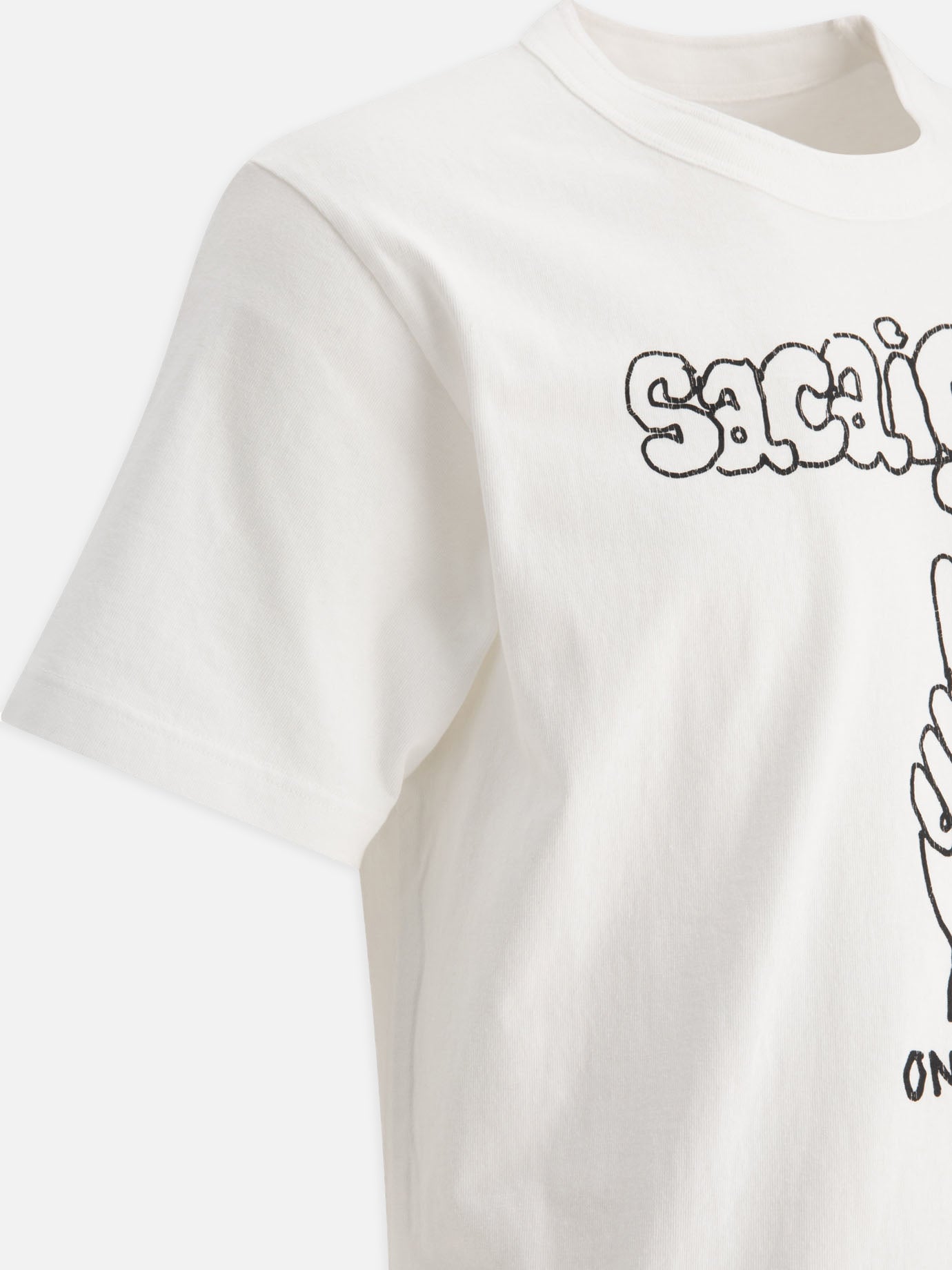 Crewneck t-shirts Graphics White - Sacai Men | PDP | VIETTI Online Store | Zoom-Modal_4