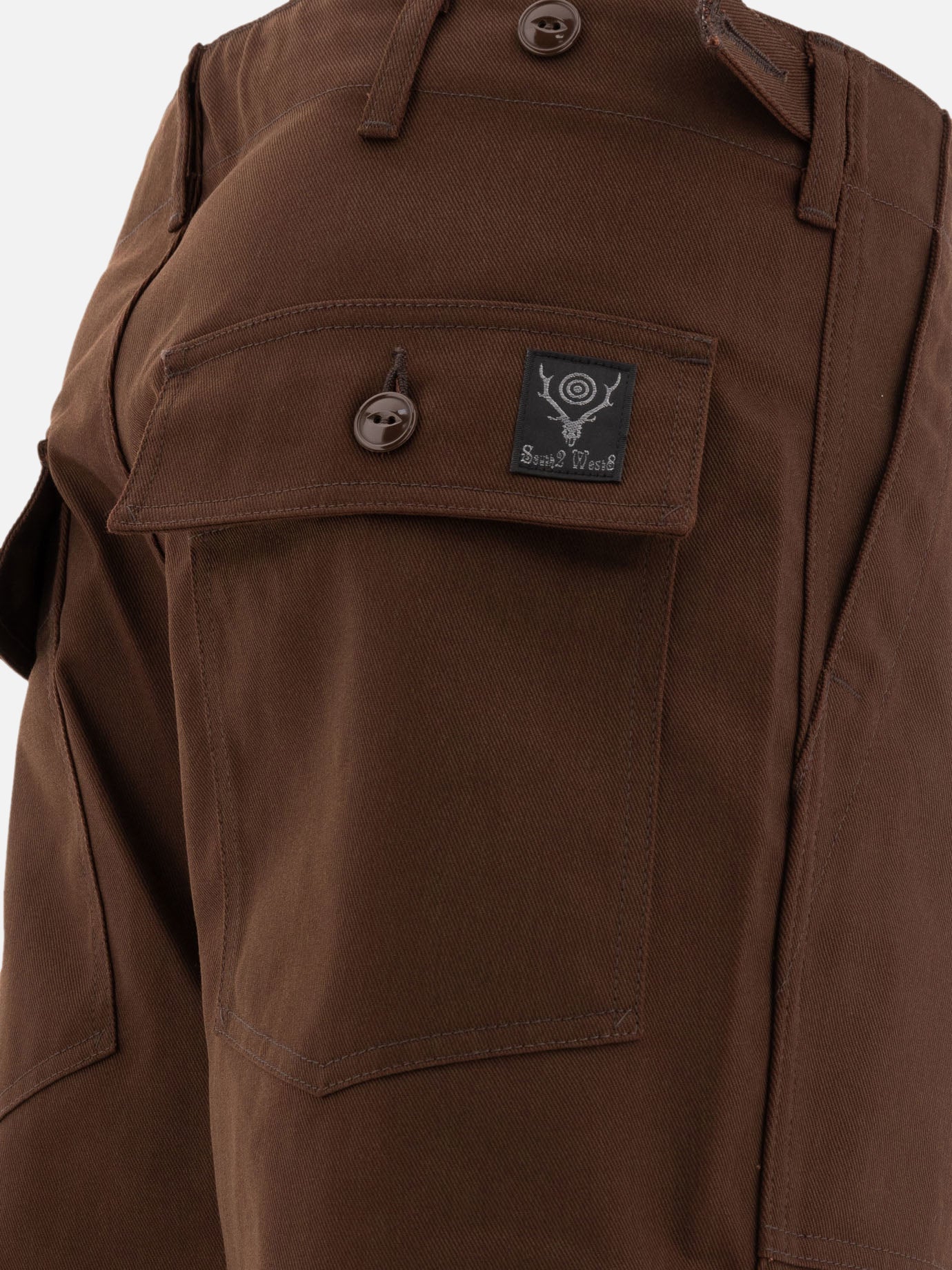 Work pants Solid colour Brown - South2 West8 Men | PDP | VIETTI Online Store | Zoom-Modal_4