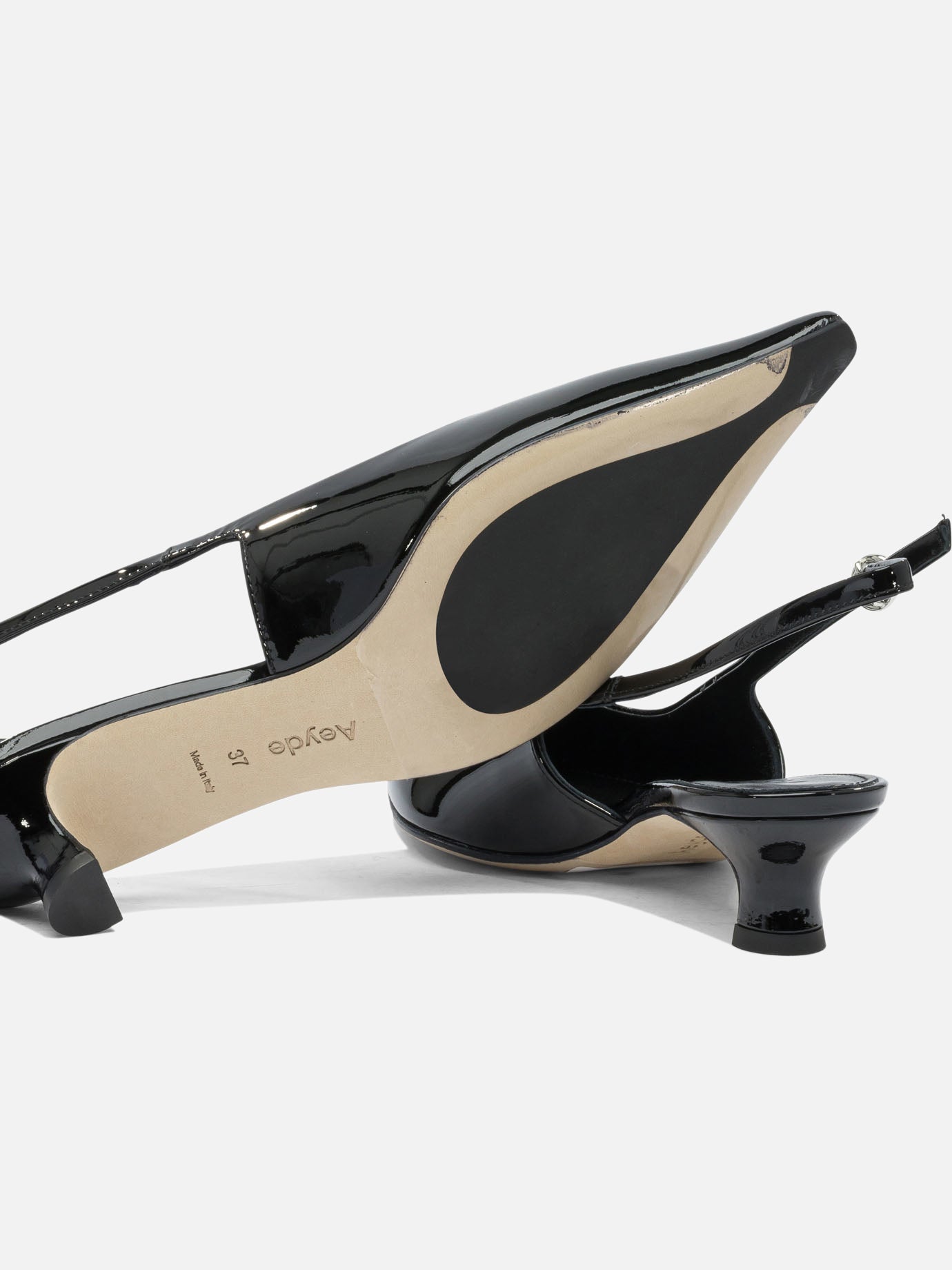 Slingbacks 100% leather - 70% leather 30% rubber Black - Aeyde Women | PDP | VIETTI Online Store | Zoom-Modal_5