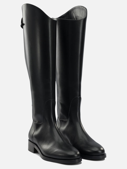 Knee-high 100% leather - 70% leather 30% rubber Black - Aeyde Women | PLP | VIETTI Online Store | 2