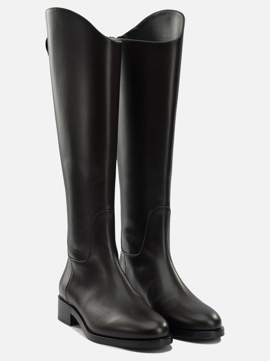 Knee-high 100% leather - 70% leather 30% rubber Brown - Aeyde Women | PLP | VIETTI Online Store | 2