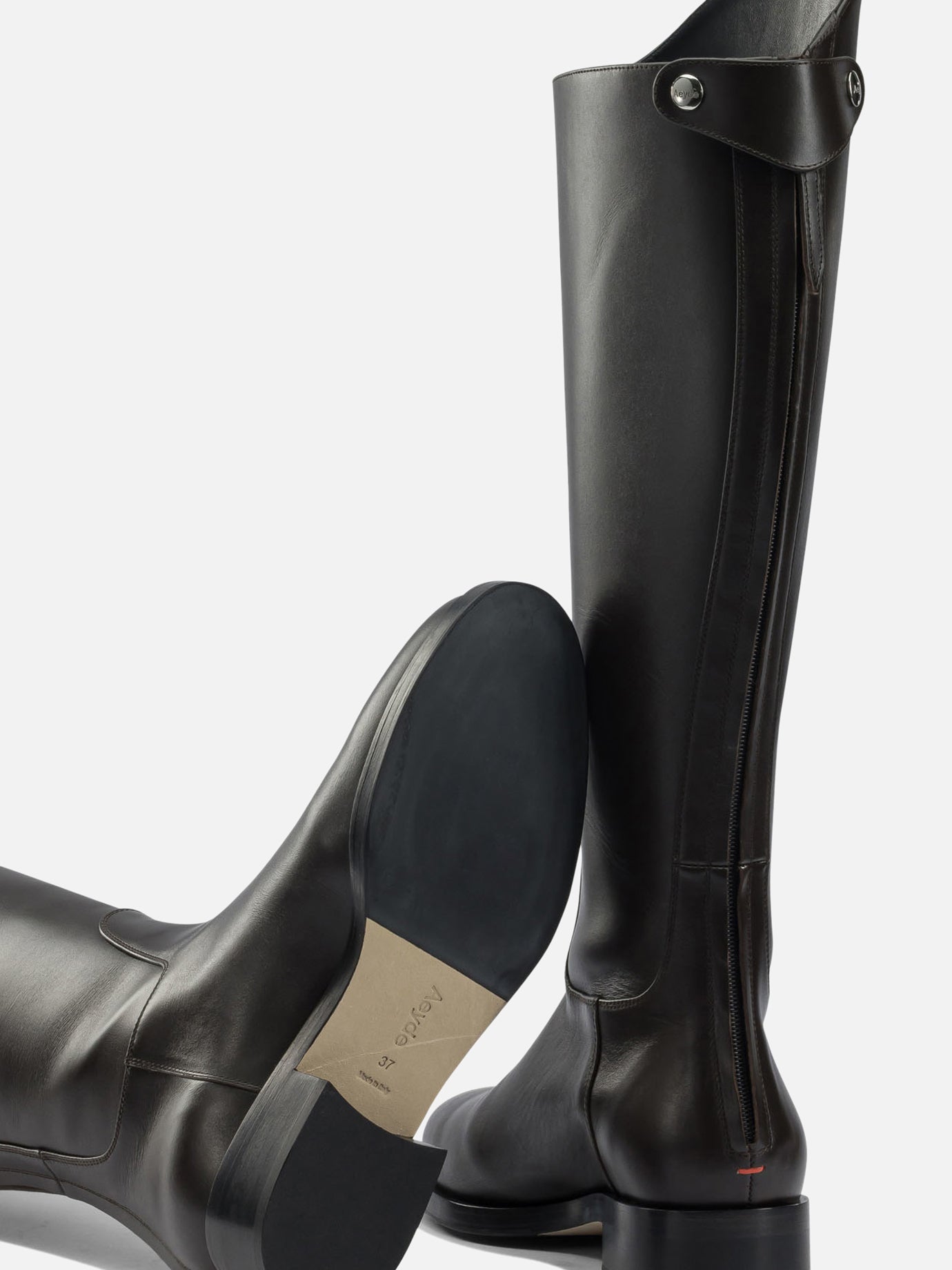 Knee-high 100% leather - 70% leather 30% rubber Brown - Aeyde Women | PDP | VIETTI Online Store | Zoom-Modal_5