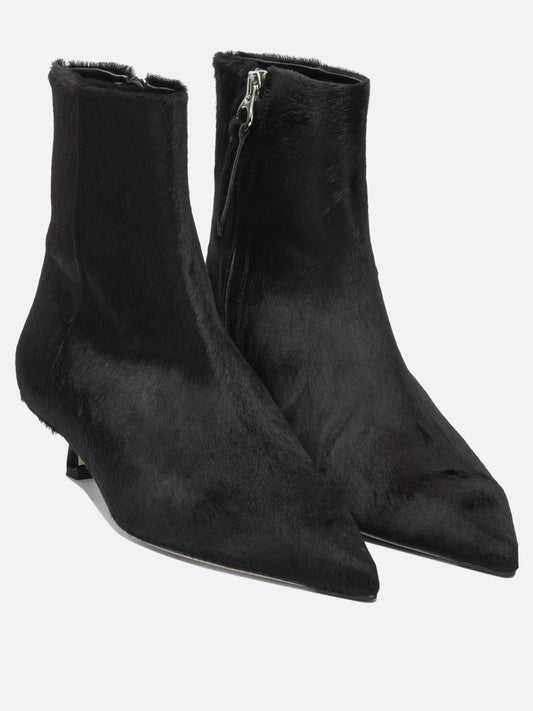Zipped boots 100% ponyhair on calf leather - 90% leather 10% rubber Brown - Aeyde Women | PLP | VIETTI Online Store | 2