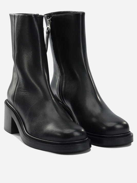 Zipped boots 100% leather - 70% leather 30% rubber Black - Aeyde Women | PLP | VIETTI Online Store | 2