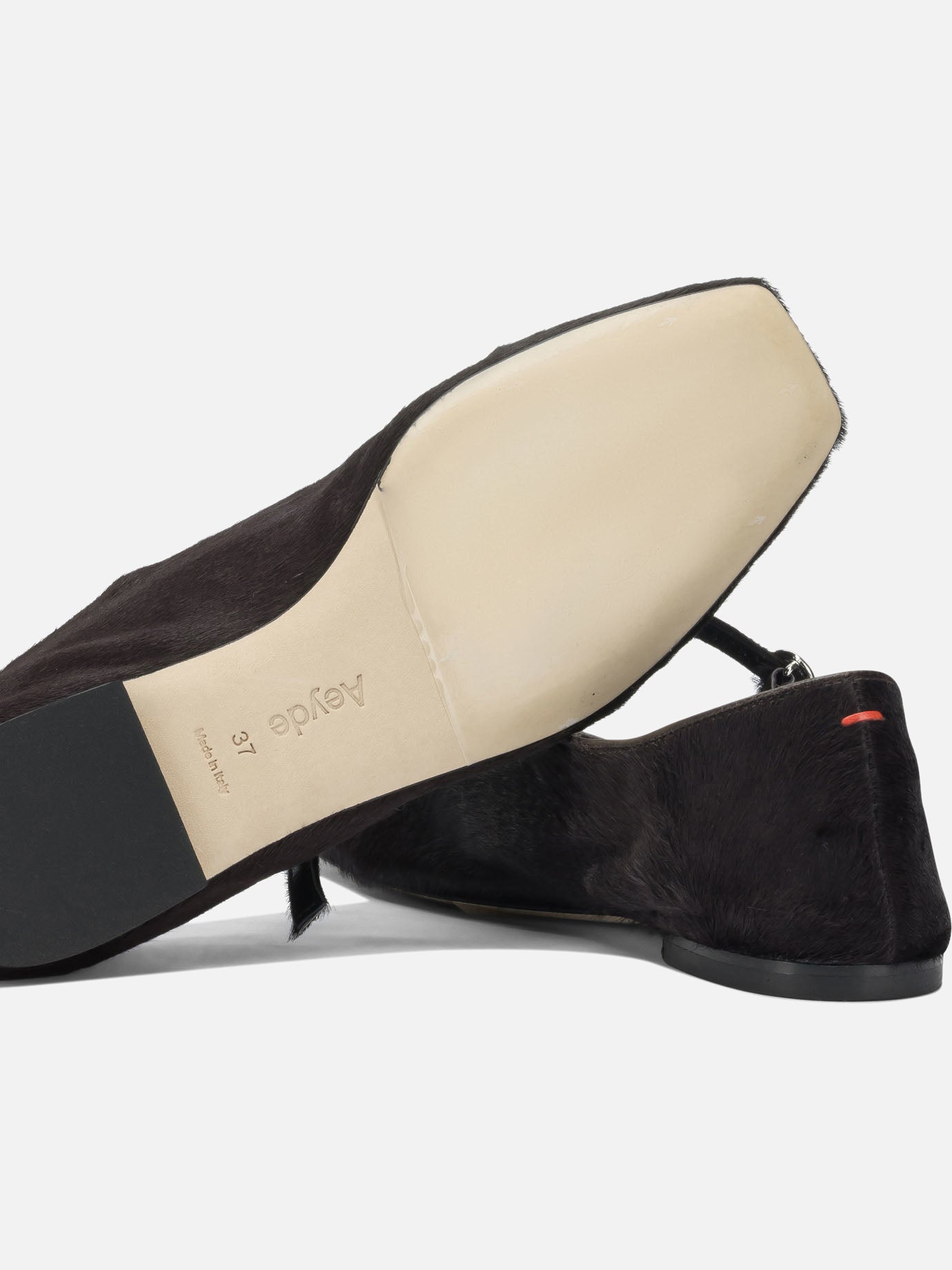 Ballerine Mary Jane 100% ponyhair on calf leather - 100% leather Marrone - Aeyde Donna | PDP | VIETTI Online Store | Zoom-Modal_5