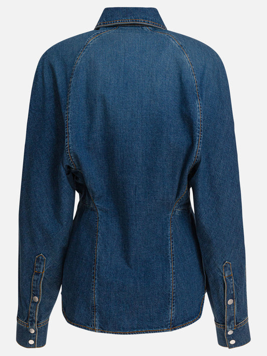 Casual shirts Solid colour Blue - Alaïa Women | PLP | VIETTI Online Store | 2
