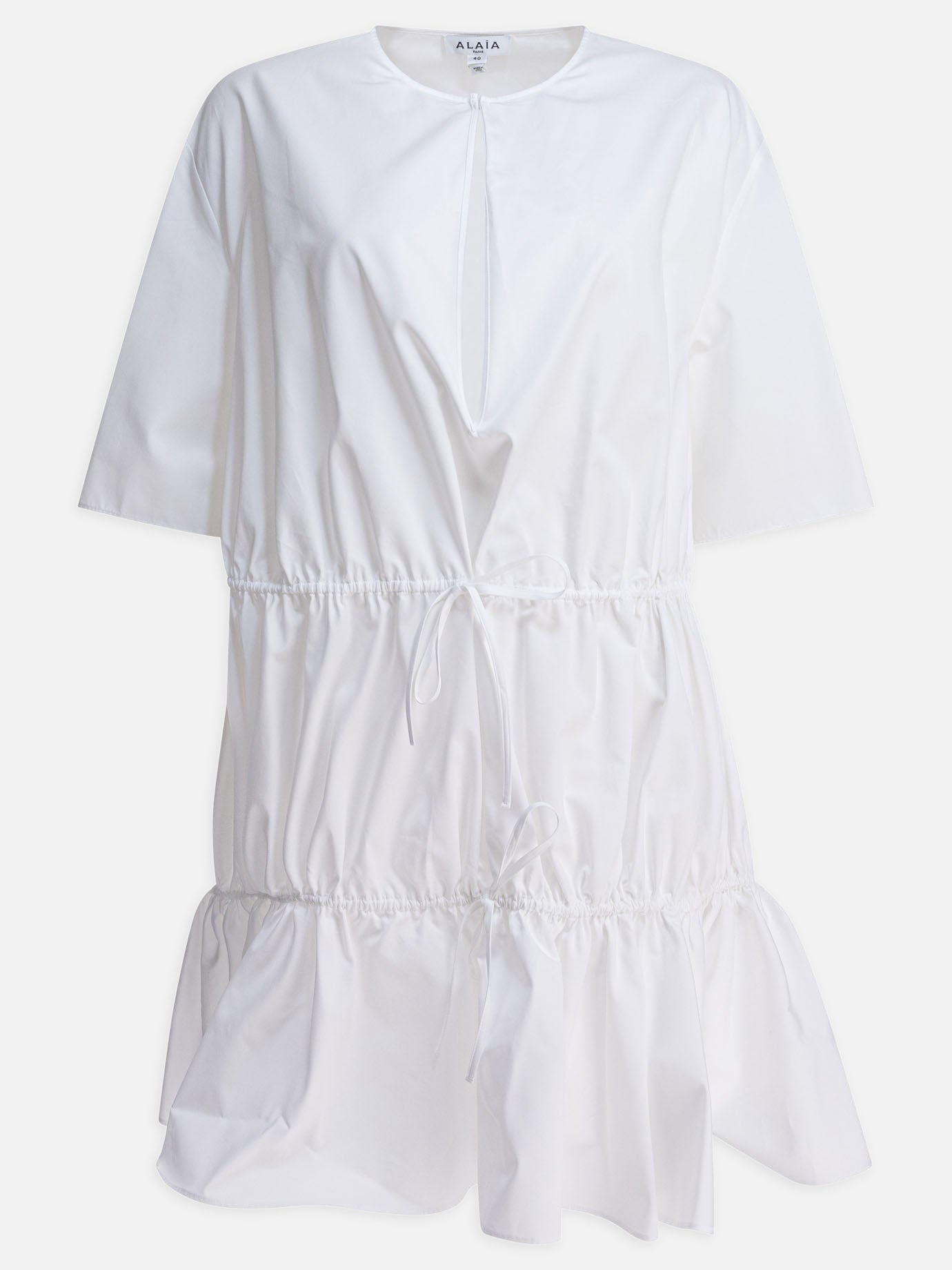 alaia white dress Alaïa Cotton poplin dress White - Women