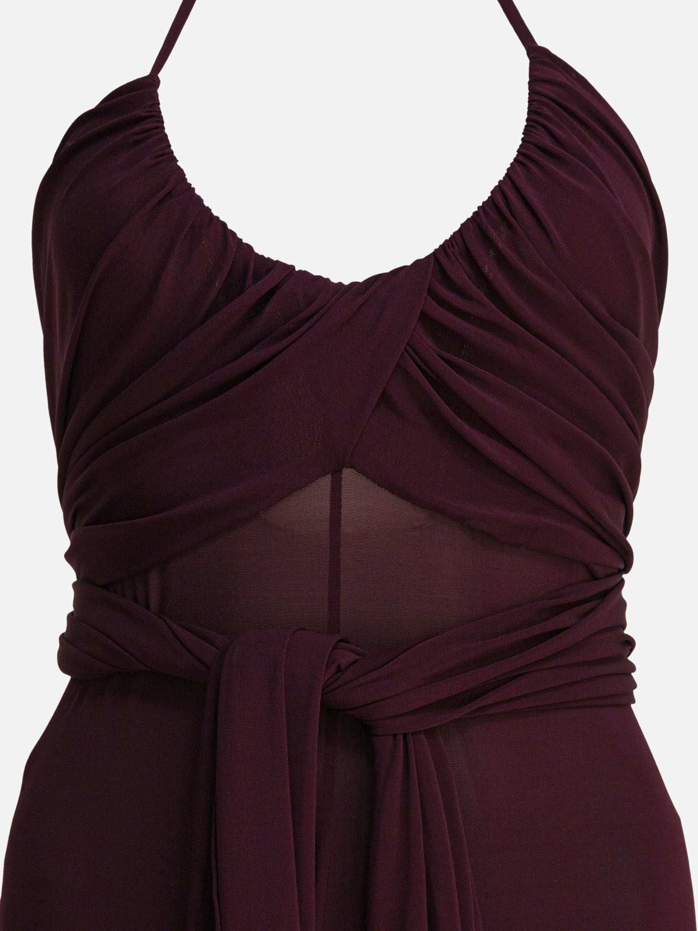 Long dresses Solid colour Bordeaux - Alaïa Women | PDP | VIETTI Online Store | Zoom-Modal_4