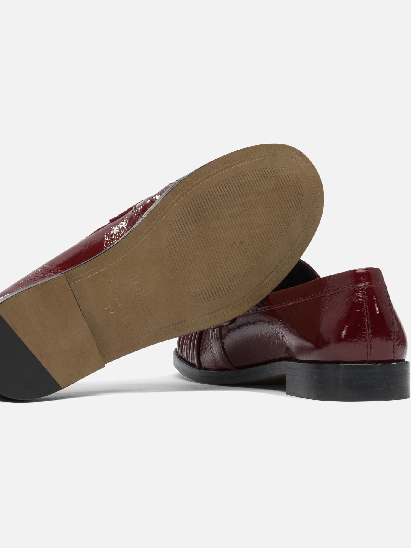 Loafers 100% Goat Leather - 100% Cuerolite Bordeaux - Alohas Women | PDP | VIETTI Online Store | Zoom-Modal_5