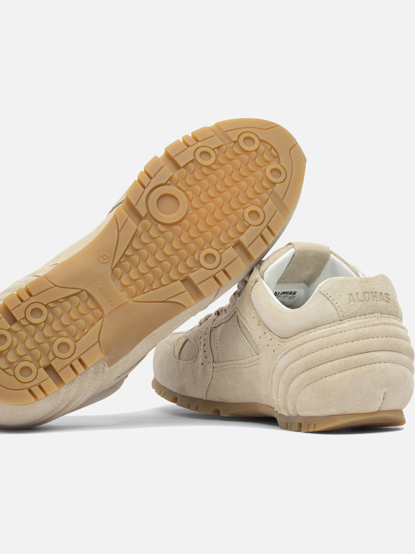 Low top sneakers 100% Goat Leather - 100% Cuerolite Beige - Alohas Women | PDP | VIETTI Online Store | Zoom-Modal_5