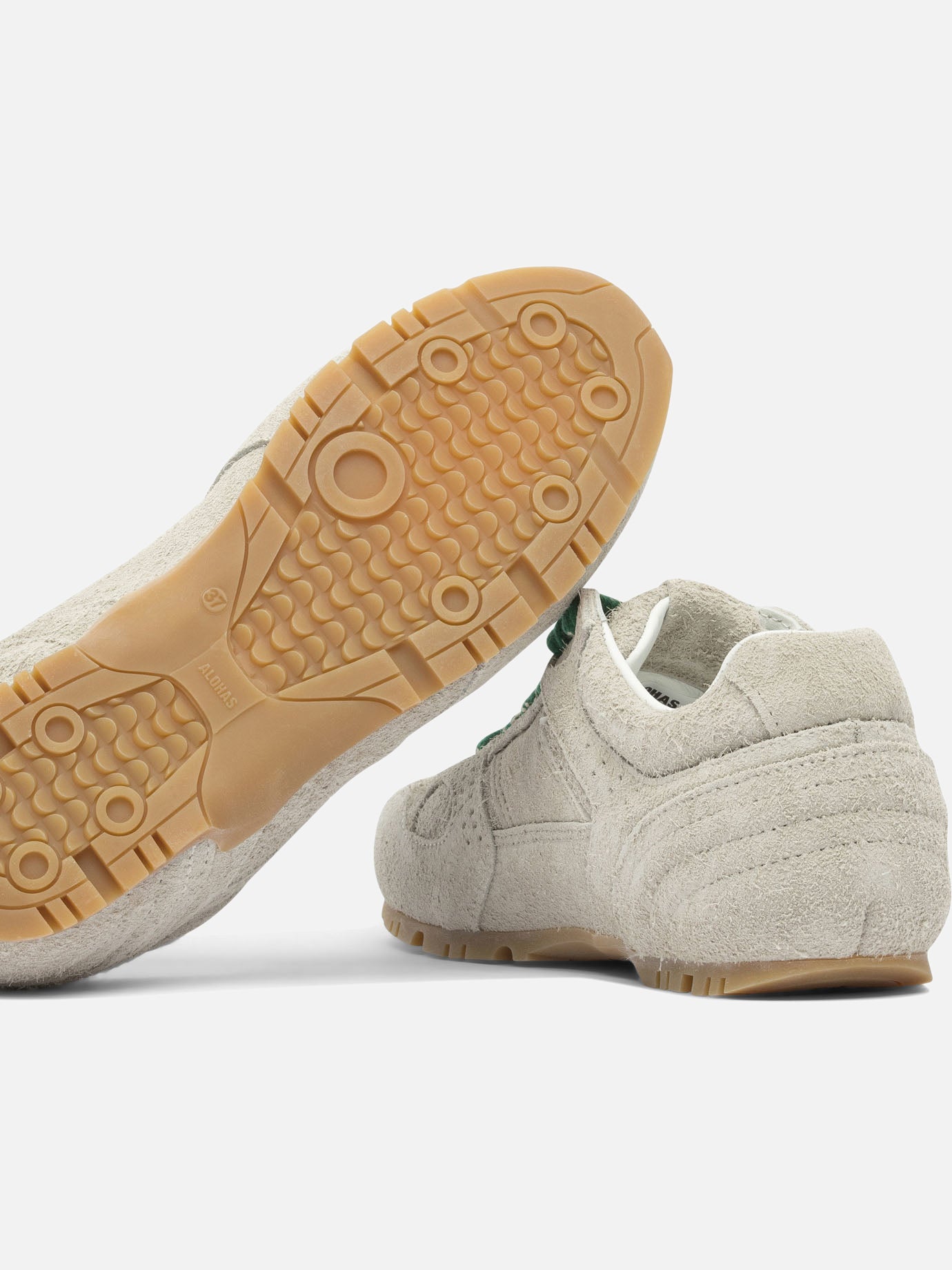 Low top sneakers 100% cow leather - 100% rubber Grey - Alohas Women | PDP | VIETTI Online Store | Zoom-Modal_5