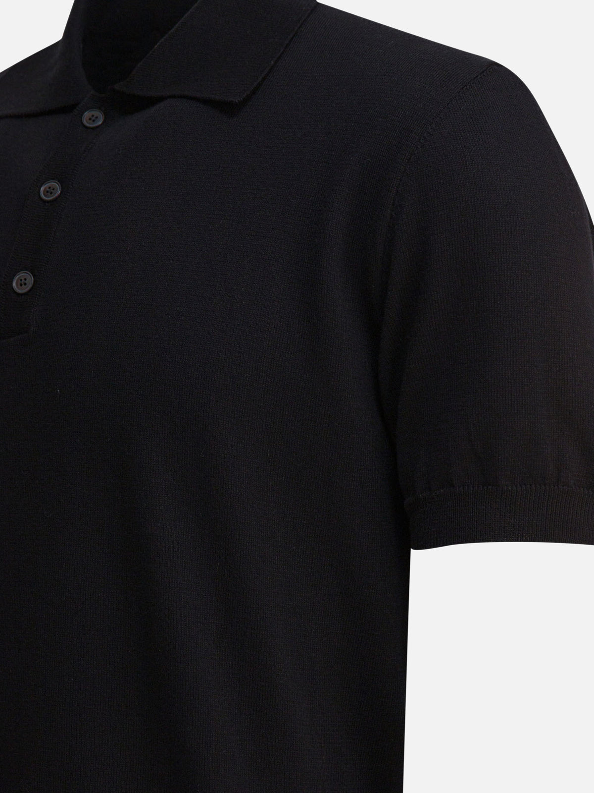 Altum Cotton polo shirt Black