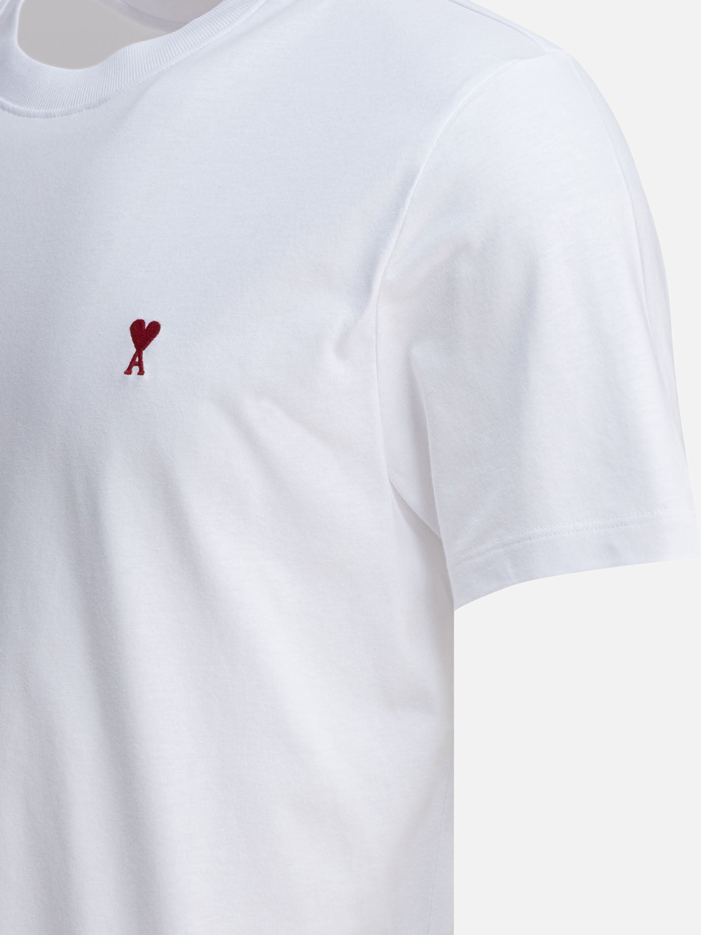 Crewneck t-shirts Logo White - Ami Paris Men | PDP | VIETTI Online Store | Zoom-Modal_4