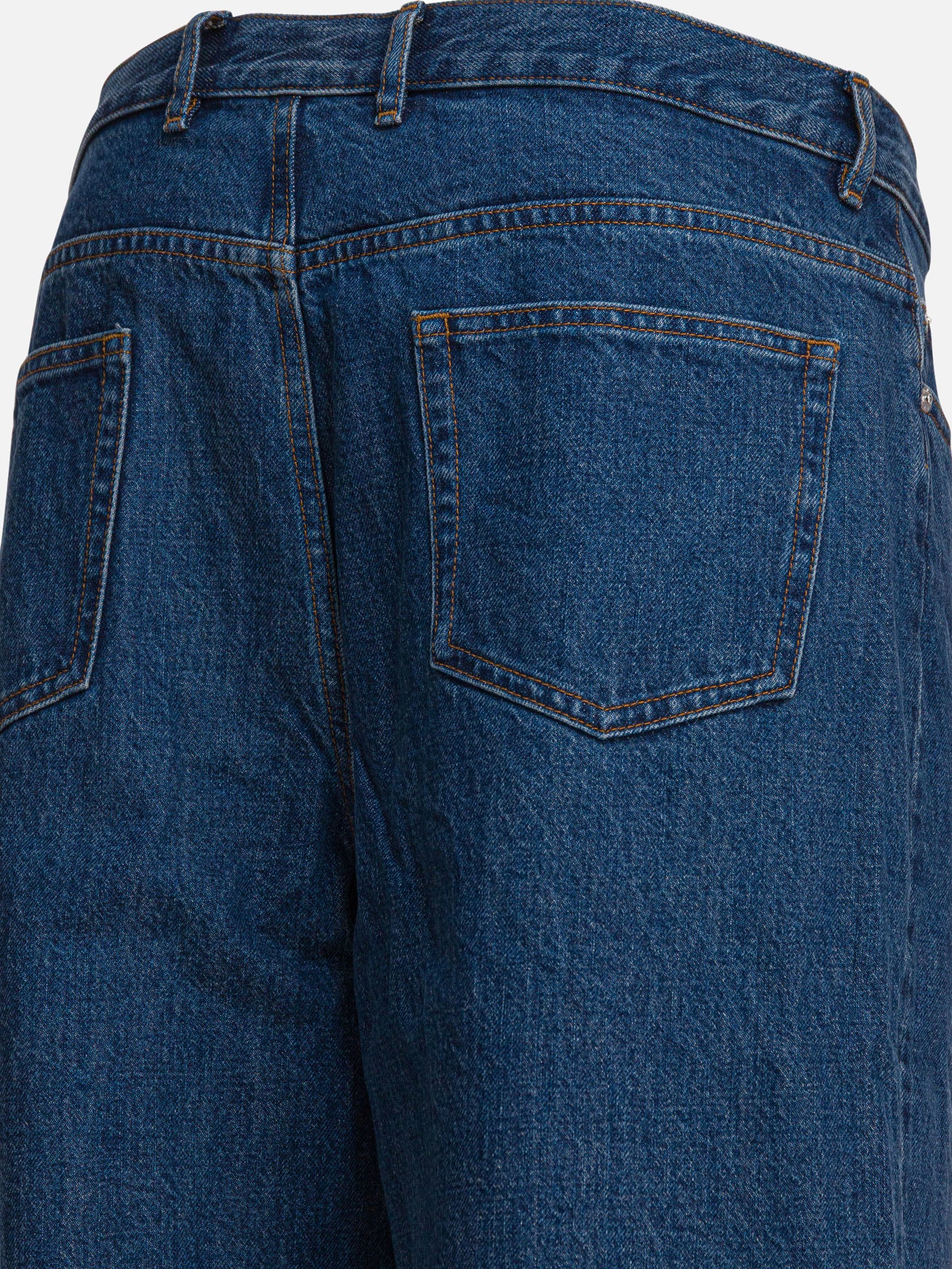 Wide-leg jeans Solid colour Blue - A.P.C. Men | PDP | VIETTI Online Store | Zoom-Modal_4