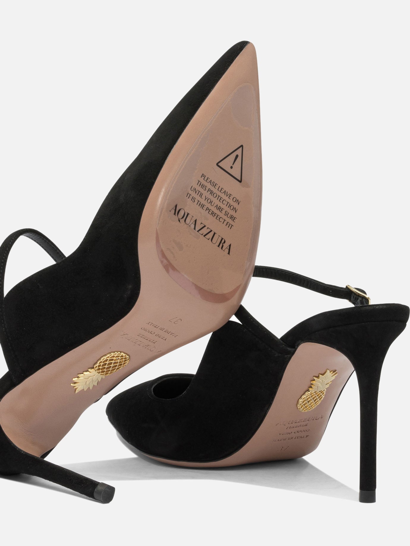 Mules 100% suede - 100% leather Black - Aquazzura Women | PDP | VIETTI Online Store | Zoom-Modal_5