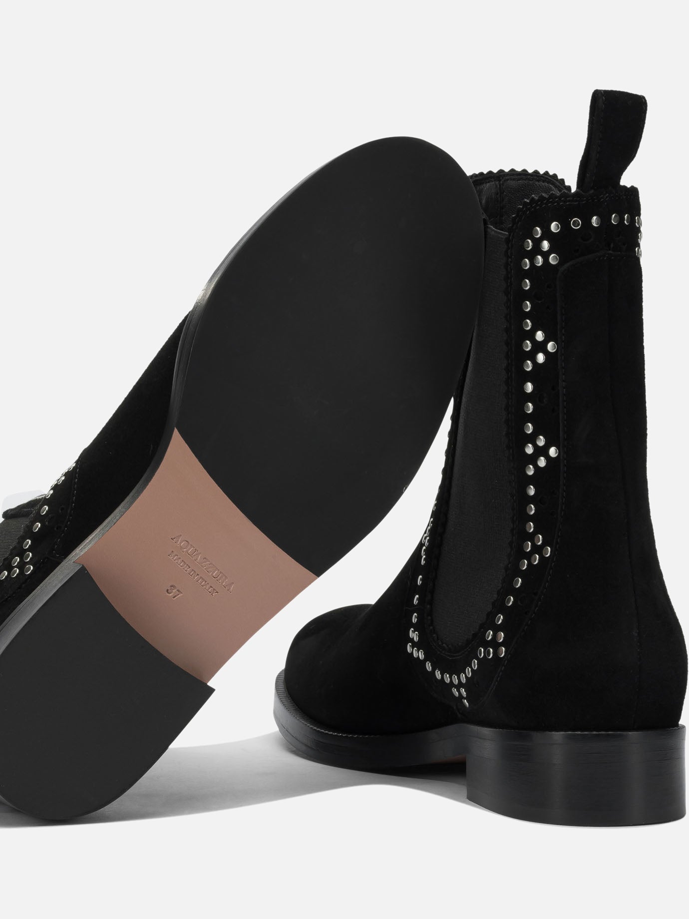 Pull-on boots 80% kid suede leather 20% viscose - 100% calf leather Black - Aquazzura Women | PDP | VIETTI Online Store | Zoom-Modal_5