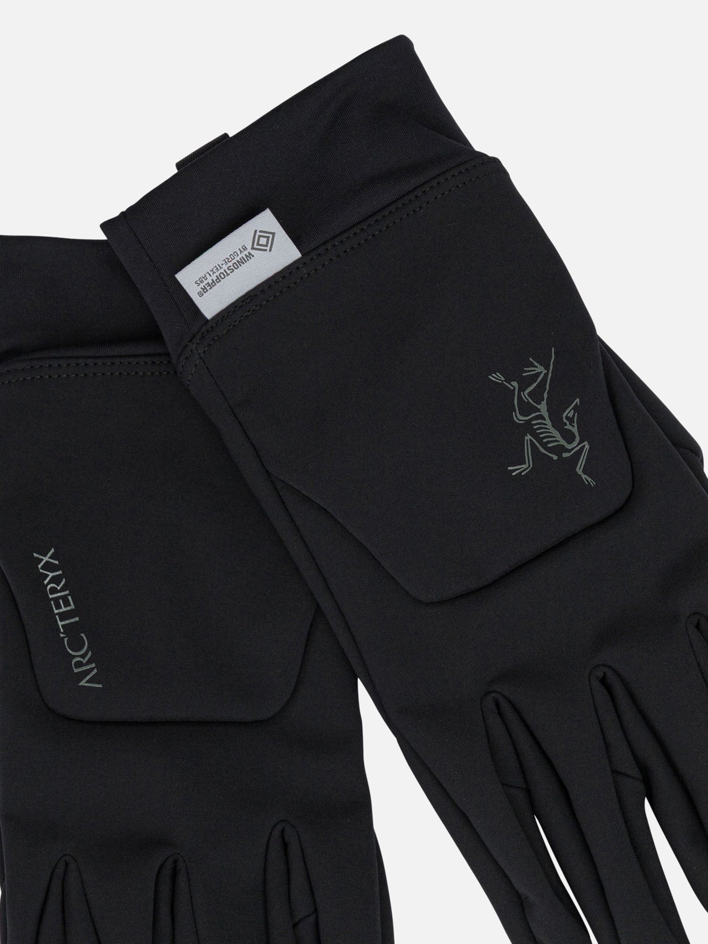 Sport gloves 92% nylon 8% elastane with epe & pu membrane 100% polyester backing glove secondary fabric: 84% polyester 16% elastane Black - Arc'teryx Men | PDP | VIETTI Online Store | Zoom-Modal_2