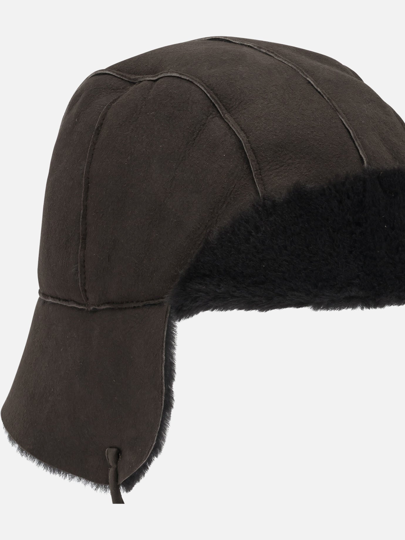 Beanies 100% lamb leather Brown - Auralee Women | PDP | VIETTI Online Store | Zoom-Modal_4