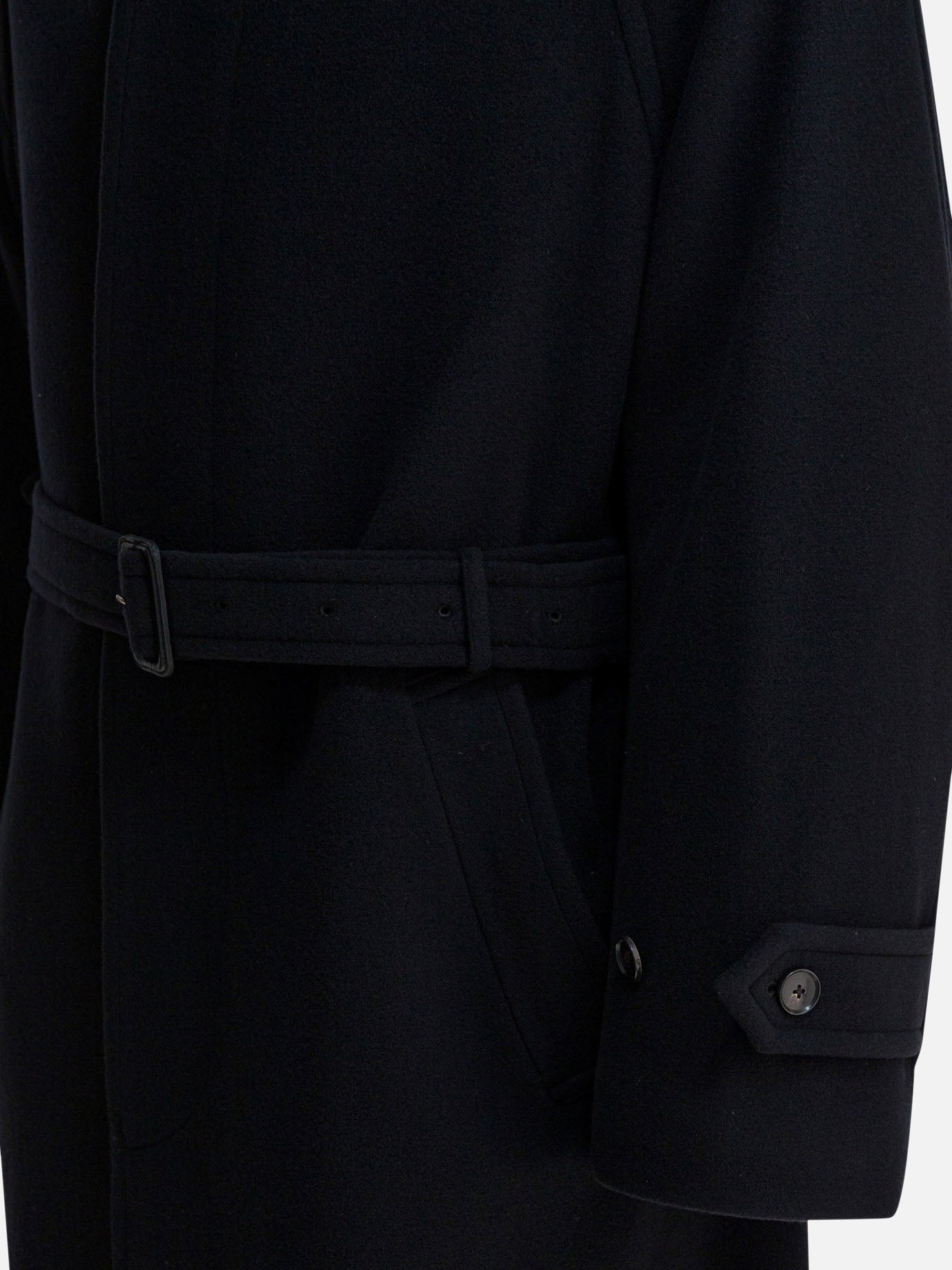 Long coats Solid colour Black - Auralee Men | PDP | VIETTI Online Store | Zoom-Modal_4