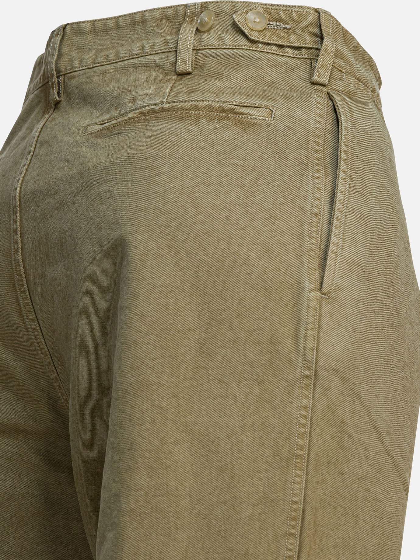 Leisure trousers Solid colour Green - Auralee Men | PDP | VIETTI Online Store | Zoom-Modal_4