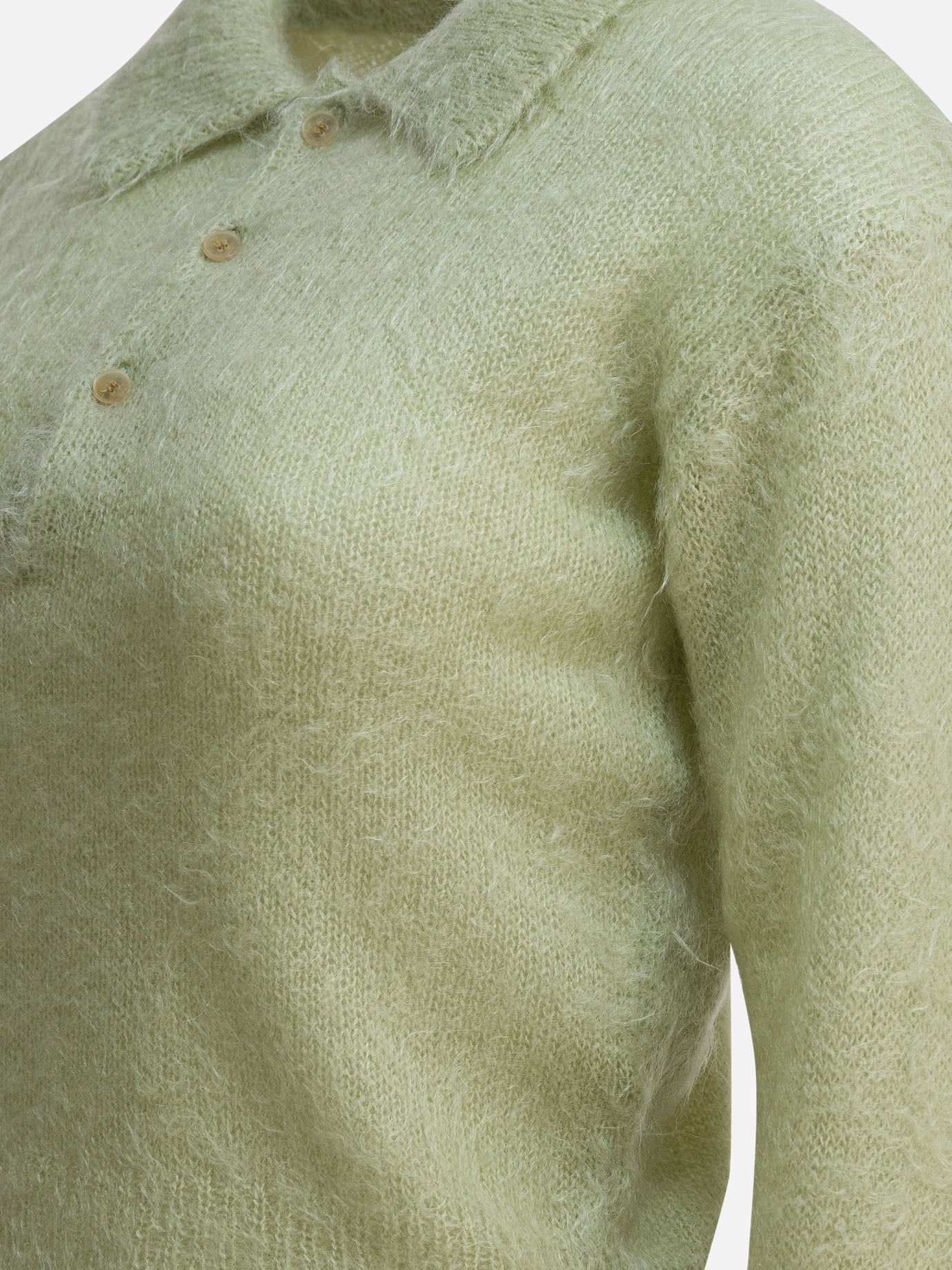 Polo sweater Solid colour Green - Auralee Women | PDP | VIETTI Online Store | Zoom-Modal_4
