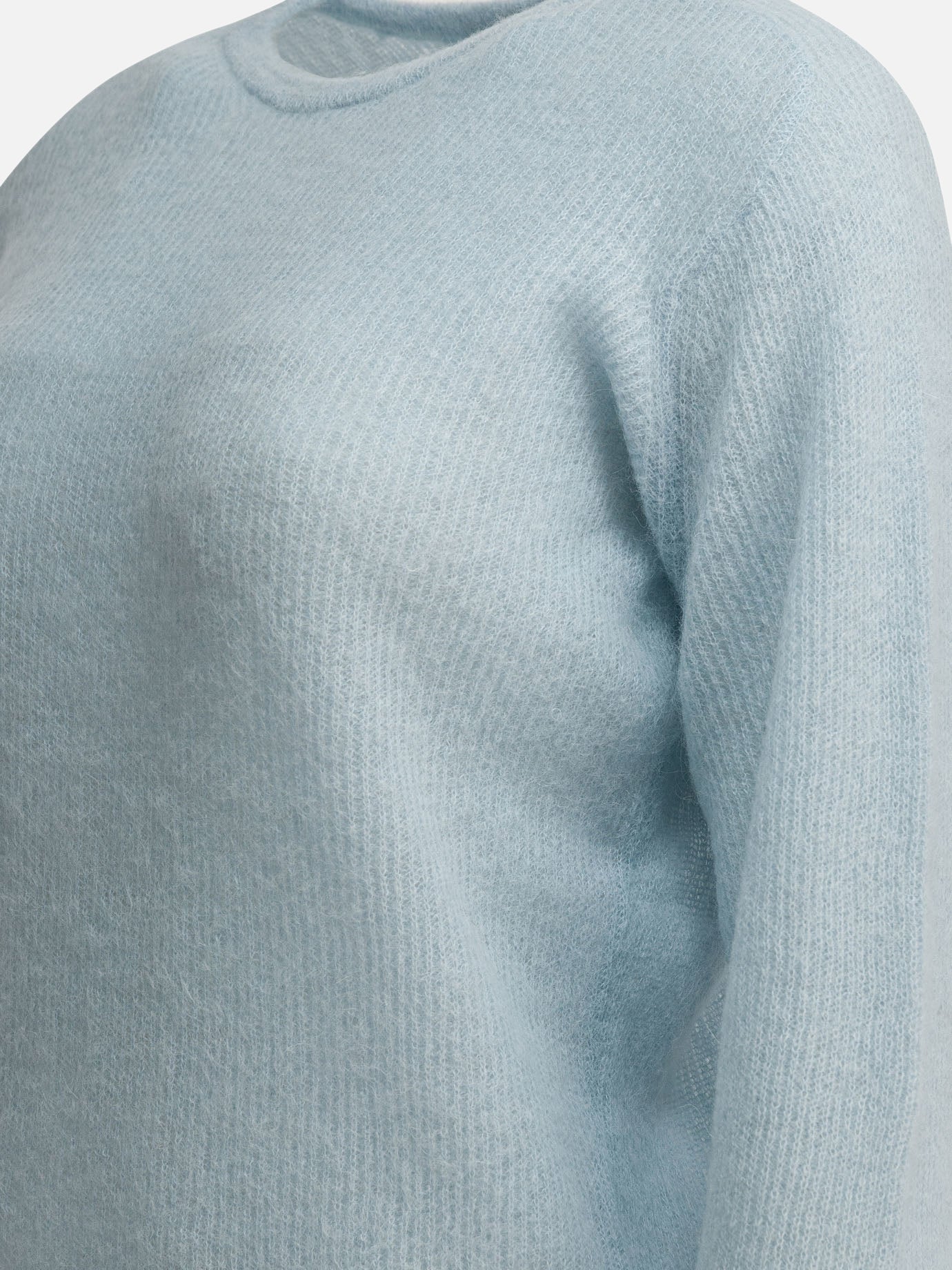 Crewneck sweaters Solid colour Light blue - Auralee Women | PDP | VIETTI Online Store | Zoom-Modal_4