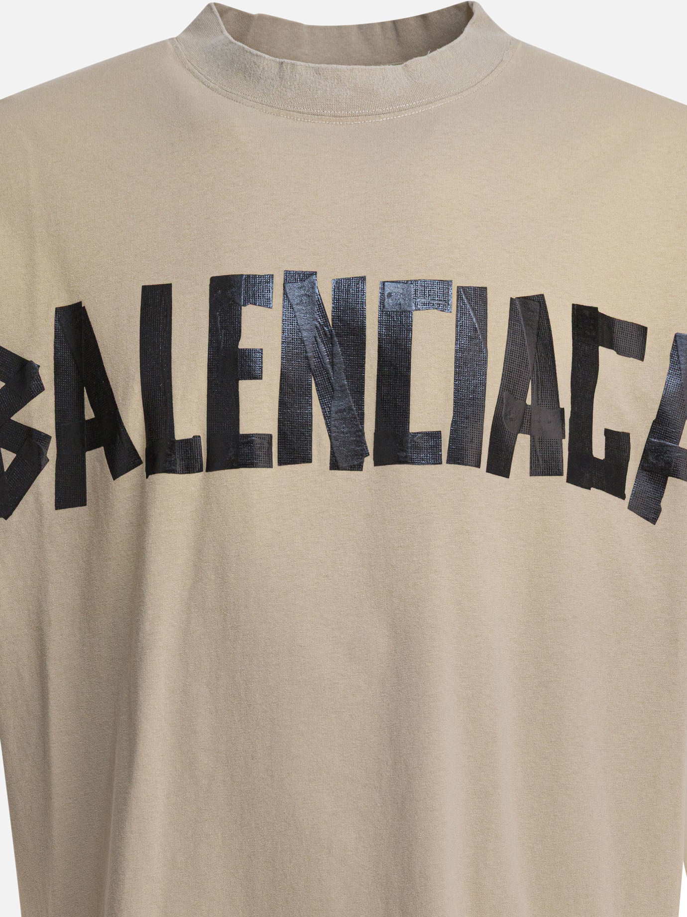 Crewneck t-shirts Logo Beige - Balenciaga Men | PDP | VIETTI Online Store | Zoom-Modal_4