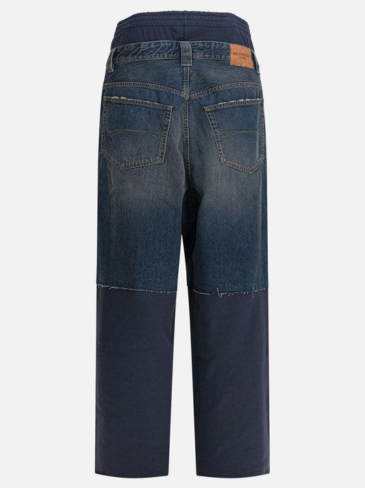 Wide-leg jeans Solid colour Blue - Balenciaga Men | PLP | VIETTI Online Store | 2