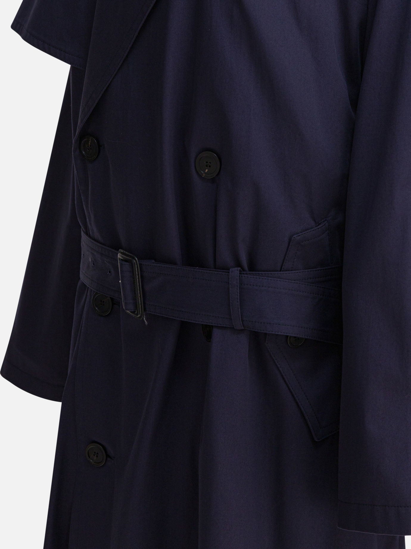 Raincoats & Trench coats Solid colour Blue - Balenciaga Women | PDP | VIETTI Online Store | Zoom-Modal_4
