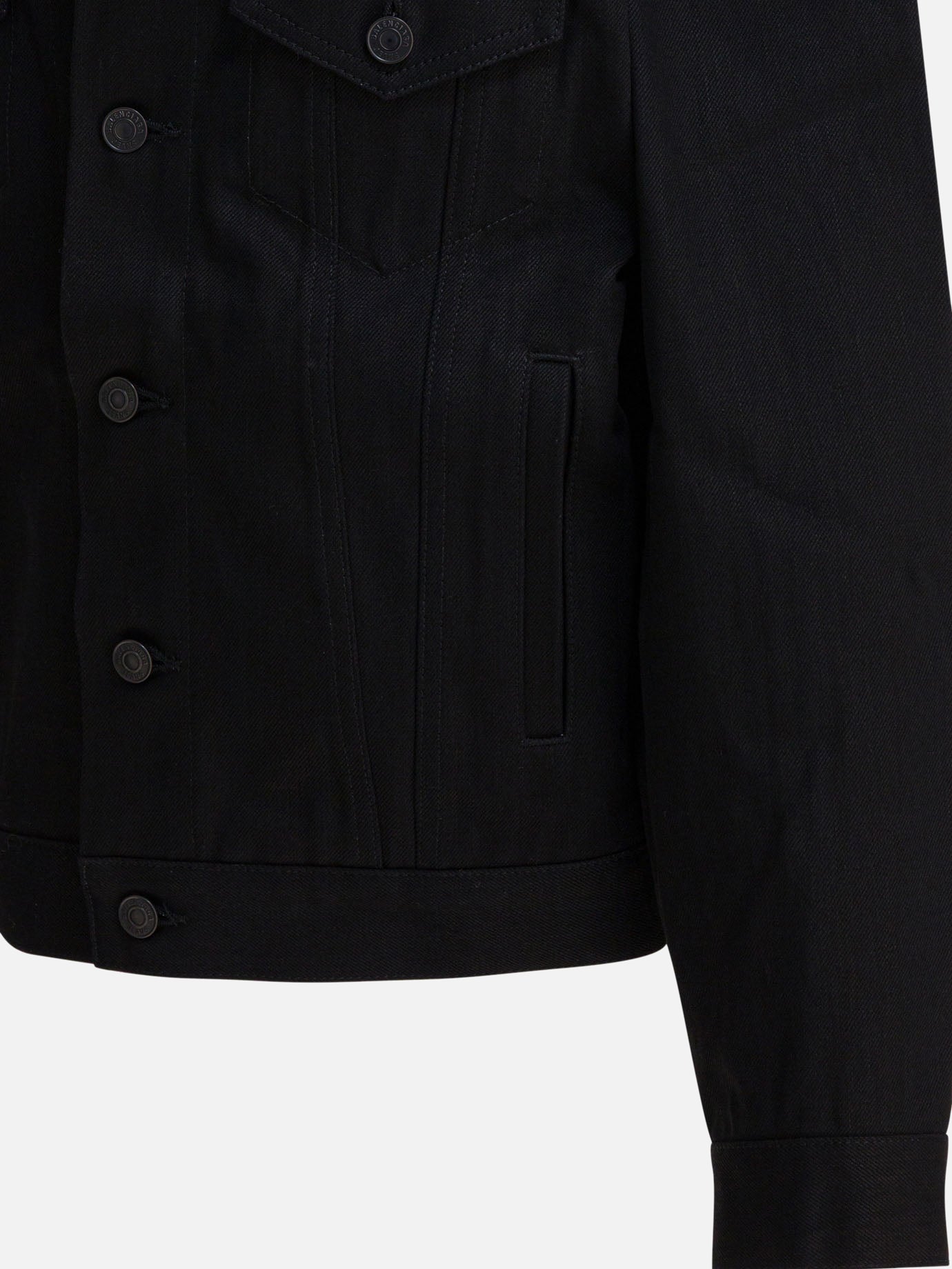 Denim jackets Solid colour Black - Balenciaga Women | PDP | VIETTI Online Store | Zoom-Modal_4