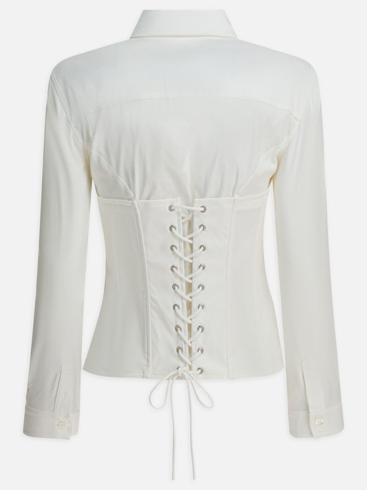 Casual shirts Solid colour White - Balenciaga Women | PLP | VIETTI Online Store | 2